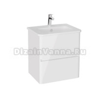 Тумба с раковиной VitrA Mia Plus Round 60 глянцевая белая