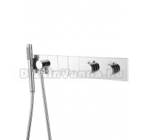 Термостатический смеситель встраиваемый Boheme Zodiac 133-SYS-CR С ВНУТРЕННЕЙ ЧАСТЬЮ, для ванны с душем, хром