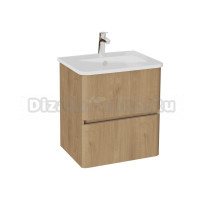 Тумба с раковиной VitrA Mia Plus Round 60 золотой дуб