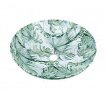 Раковина чаша Bronze de Luxe Flora 3008, зеленый