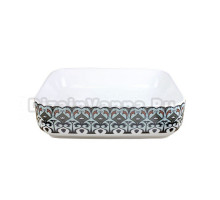 Раковина чаша Bronze de Luxe Nordic 2073, белый/синий