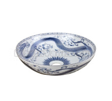 Раковина чаша Bronze de Luxe Dynasty 4008, белый/синий