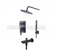 Душевая система встраиваемая Bronze de Luxe 1760'S 6630SB, черный