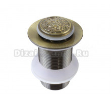 Донный клапан для раковины Bronze de Luxe 21964/1 без перелива, бронза