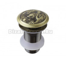 Донный клапан для раковины Bronze de Luxe 21984/1 без перелива, бронза