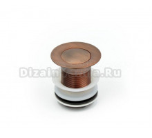 Донный клапан для раковины Bronze de Luxe без перелива, медь