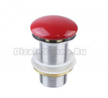 Донный клапан для раковины Bronze de Luxe без перелива, красный