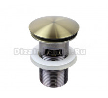 Донный клапан для раковины Bronze de Luxe 21971BR с переливом, бронза