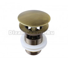 Донный клапан для раковины Bronze de Luxe 21972 с переливом, бронза