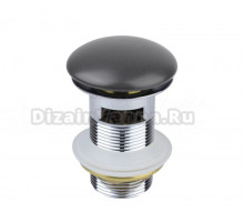 Донный клапан для раковины Bronze de Luxe с переливом, серый