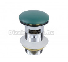 Донный клапан для раковины Bronze de Luxe с переливом, зеленый