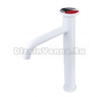 Смеситель для раковины Bronze de Luxe 9008W-R, белый/красный