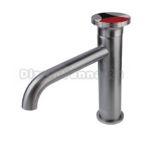 Смеситель для раковины Bronze de Luxe 9009GM-R, графит/красный