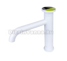 Смеситель для раковины Bronze de Luxe 9009W-Y, белый/желтый