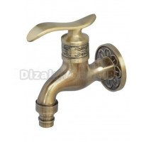 Кран для бани, хамама, сауны, сада Bronze de Luxe 21599/2, бронза