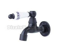 Кран для бани, хамама, сауны, сада Bronze de Luxe 21988/1, черный