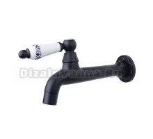 Кран для бани, хамама, сауны, сада Bronze de Luxe 13262/1, черный