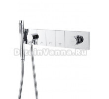 Встраиваемый смеситель для душа и ванны Boheme Zodiac 132-SYS-CR С ВНУТРЕННЕЙ ЧАСТЬЮ, для ванны с душем, хром