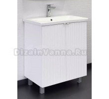 Тумба с раковиной Comforty Лима 70 напольная, матовая белая