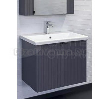 Тумба с раковиной Comforty Лима 70П подвесная, антрацит