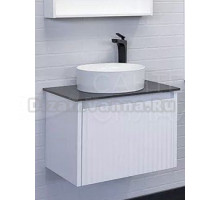 Тумба с раковиной Comforty Марсель 60 подвесная, матовая белая, раковина Comforty 9111