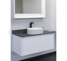 Тумба с раковиной Comforty Марсель 90 подвесная, матовая белая, раковина Comforty 9110
