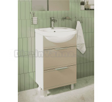 Тумба под раковину без столешницы DIWO Дмитров 50 напольная, 2 ящика, глясе