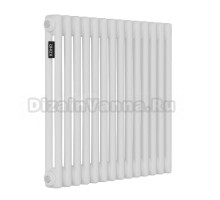 Радиатор стальной трубчатый Kohr Heim SRC01-2050/14 2 трубы, 14 секций, боковое проходное подключение, белый