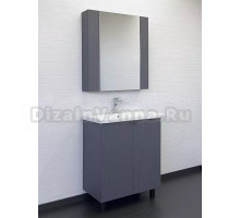 Мебель для ванной комнаты Comforty Лима 70 напольная, антрацит