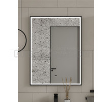 Зеркало EQUIL Lago 60 с подсветкой, черное