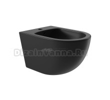 Биде подвесное Aqueduto Ovo OVO0340 матовое черное