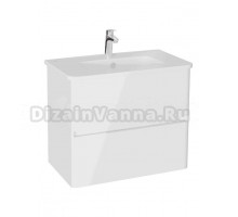 Тумба с раковиной VitrA Mia Plus Round 80 глянцевая белая