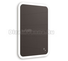 Зеркало MIXLINE "Колорит" ЭКОНОМ 500*600 (ШВ) сенсорный выкл, светодиодная подсветка, универс.крепеж