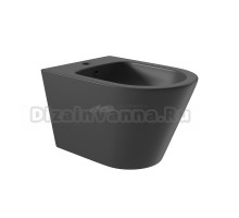 Биде подвесное Aqueduto Cone CON0340 матовое черное