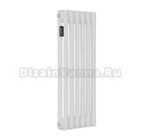 Радиатор стальной трубчатый Kohr Heim SRC01-2057/06 2 трубы, 6 секций, боковое проходное подключение, белый