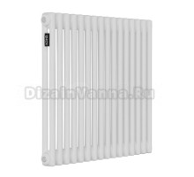 Радиатор стальной трубчатый Kohr Heim SRC01-2057/16 2 трубы, 16 секций, боковое проходное подключение, белый