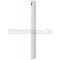 Радиатор стальной трубчатый Kohr Heim SRC01-2180/04 вертикальный, 2 трубы, 4 секции, дизайнерский, боковое проходное подключение, белый