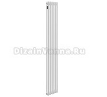 Радиатор стальной трубчатый Kohr Heim SRC01-2180/06 вертикальный, 2 трубы, 6 секций, дизайнерский, боковое проходное подключение, белый