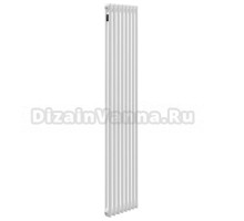 Радиатор стальной трубчатый Kohr Heim SRC01-2180/08 вертикальный, 2 трубы, 8 секций, дизайнерский, боковое проходное подключение, белый