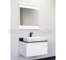 Мебель для ванной комнаты Comforty Марсель 75 подвесная, матовая белая, c раковиной Comforty 78189