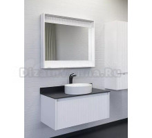 Мебель для ванной комнаты Comforty Марсель 90 подвесная, матовая белая, c раковиной Comforty 9110