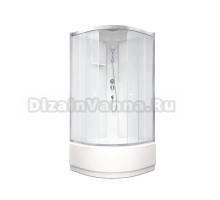 Душевая кабина Parly BETT921 90х90, с высоким поддоном, профиль матовый хром, стекло матовое