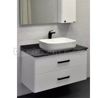 Тумба с раковиной Comforty Амстердам 95 подвесная, глянцевая белая, с раковиной Comforty T-Y9378