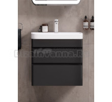 Тумба с раковиной EQUIL Eltoro 60.2Y подвесная, black matt