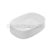 Накладная раковина Cezares CZR-6605 глянцевая белая, овальная, фаянс