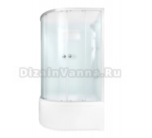 Душевая кабина DTO D120R 120х80, высокий поддон, профиль хром, стекло матовое