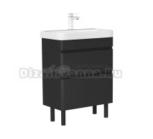 Тумба под раковину без столешницы EQUIL Eltoro 60.2Y напольная, black matt