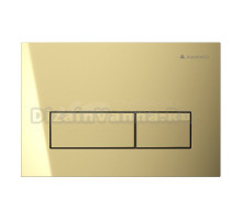 Кнопка смыва для унитаза Aqueduto Retangulo Novo RET0250 АБС-пластик, цвет шлифованное золото