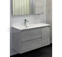 Тумба с раковиной Comforty Бремен 90 подвесная, белый дуб, с раковиной Comforty 9090EL