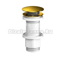 Донный клапан для раковины AM.PM F0700P99 с переливом, золото